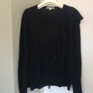 ruffled cashmere sweater